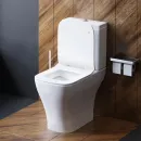 Унитаз-компакт Damixa Titan DX78C8600SC безободковый, с сиденьем микролифт, белый