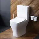 Унитаз-компакт Damixa Titan DX78C8600SC безободковый, с сиденьем микролифт, белый