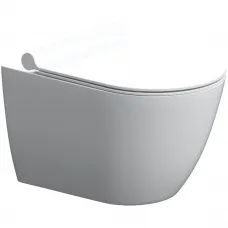 Унитаз подвесной Damixa Scandinavian Pure DX36C1701SC безободковый, с сиденьем микролифт, белый