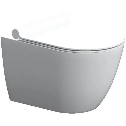 Унитаз подвесной Damixa Scandinavian Pure DX36C1701SC безободковый, с сиденьем микролифт, белый