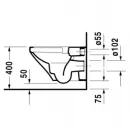 Унитаз подвесной Duravit DuraStyle 2538090000 безободковый, альпийский белый