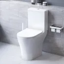 Унитаз-компакт Damixa Sirius DX86C8600SC безободковый, с сиденьем микролифт, белый