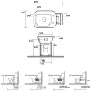 Чаша напольного/приставного унитаза Kerasan Waldorf 411601bi