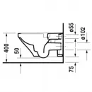 Унитаз подвесной Duravit Durastyle 2542090000 безободковый, альпийский белый