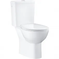 Унитаз-компакт Grohe Bau Ceramic 39496000 безободковый, с сиденьем микролифт, белый