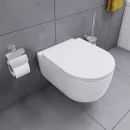 Унитаз подвесной Damixa Sirius DX86C1800SC безободковый, с функцией биде, с сиденьем микролифт, белый