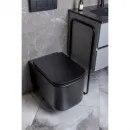Унитаз подвесной Boheme Mane 970-SET-B безободковый, с сиденьем микролифт, черный матовый