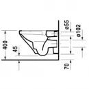 Унитаз подвесной Duravit DuraStyle 2551090000 безободковый, альпийский белый