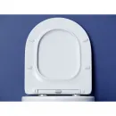 Унитаз подвесной Ceramica Nova Metropol CN4002T безободковый, торнадо, с сиденьем микролифт, белый