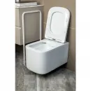 Унитаз подвесной Boheme Mane 970-SET-MW безободковый, с сиденьем микролифт, белый матовый