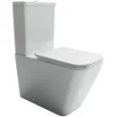 Чаша напольного безободкового унитаза с сиденьем микролифт Ceramica Nova Cubic CN1803-B