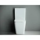Чаша напольного безободкового унитаза с сиденьем микролифт Ceramica Nova Cubic CN1803-B