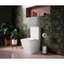 Чаша напольного безободкового унитаза с сиденьем микролифт Ceramica Nova Cubic CN1803-B