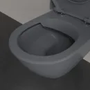 Унитаз подвесной Villeroy & Boch Subway 2.0 5614R0i4 безободковый, графит матовый