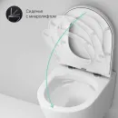 Унитаз подвесной Am.Pm Sense C741701SC безободковый, с сиденьем микролифт, белый
