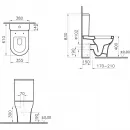 Унитаз-компакт VitrA Zentrum 9012B003-7226 с функцией биде, с сиденьем микролифт, белый