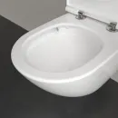 Унитаз подвесной Villeroy & Boch Universo 4670T901 безободковый, торнадо, с сиденьем микролифт, альпийский белый