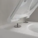 Унитаз подвесной Villeroy & Boch Universo 4670T901 безободковый, торнадо, с сиденьем микролифт, альпийский белый