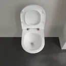 Унитаз подвесной Villeroy & Boch Universo 4670T901 безободковый, торнадо, с сиденьем микролифт, альпийский белый