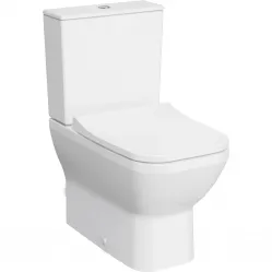 Унитаз-компакт VitrA Integra Square 9833B003-7204 безободковый, с сиденьем микролифт, белый