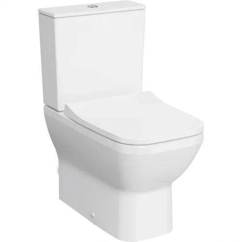Унитаз-компакт VitrA Integra Square 9833B003-7204 безободковый, с сиденьем микролифт, белый