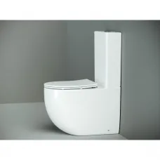 Унитаз-компакт Ceramica Nova Metropol CN4001 безободковый, с сиденьем микролифт, белый