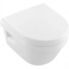 Унитаз подвесной Villeroy & Boch Architectura 4687HR01 безободковый, с сиденьем микролифт, альпийский белый