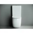 Чаша напольного безободкового унитаза с сиденьем микролифт Ceramica Nova Metropol CN4001-B