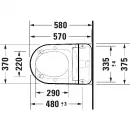 Электронный унитаз-биде подвесной Duravit SensoWash D-Neo 654000012004300 безободковый, с сиденьем микролифт, альпийский белый