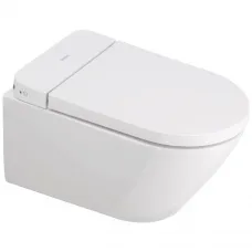 Электронный унитаз-биде подвесной Duravit SensoWash D-Neo 654000012004300 безободковый, с сиденьем микролифт, альпийский белый