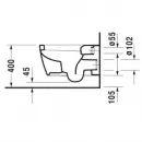 Унитаз подвесной Duravit ME by Starck 2528090000 альпийский белый