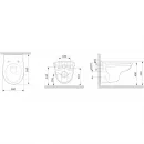 Унитаз подвесной Am.Pm Sense C741700WH безободковый, белый