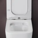 Унитаз подвесной Ceramica Nova Cubic CN1806 безободковый, с сиденьем микролифт, белый