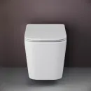 Унитаз подвесной Ceramica Nova Cubic CN1806 безободковый, с сиденьем микролифт, белый
