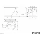 Унитаз подвесной Toto NC CW762Y безободковый, торнадо, белый