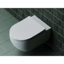Унитаз подвесной Ceramica Nova Long CN3015 безободковый, с сиденьем микролифт, белый