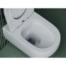 Унитаз подвесной Ceramica Nova Long CN3015 безободковый, с сиденьем микролифт, белый