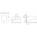 Унитаз подвесной Am.Pm Inspire V2.0 C50A1700MWSC безободковый, с сиденьем микролифт, белый матовый