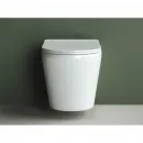 Унитаз подвесной Ceramica Nova Highlight CN1804 безободковый, с сиденьем микролифт, белый