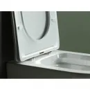 Унитаз подвесной Ceramica Nova Highlight CN1804 безободковый, с сиденьем микролифт, белый