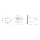 Унитаз подвесной Tece TECEspring R 9700998P безободковый, торнадо,с сиденьем микролифт, белый