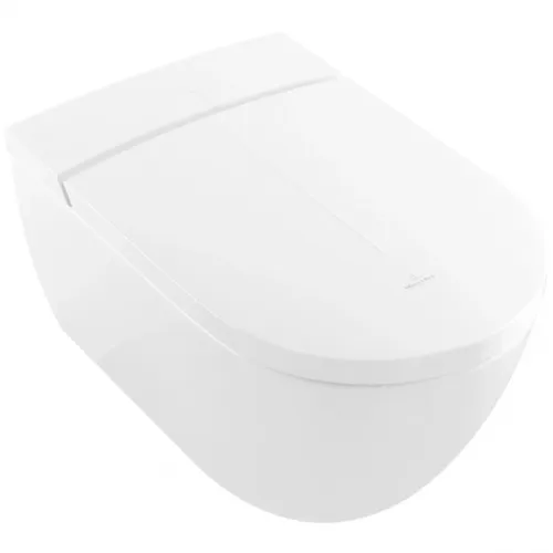 Электронный унитаз-биде подвесной Villeroy & Boch ViClean V0E100R1 безободковый, с сиденьем микролифт, альпийский белый