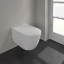 Электронный унитаз-биде подвесной Villeroy & Boch ViClean V0E100R1 безободковый, с сиденьем микролифт, альпийский белый