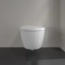 Электронный унитаз-биде подвесной Villeroy & Boch ViClean V0E100R1 безободковый, с сиденьем микролифт, альпийский белый