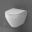 Унитаз подвесной Am.Pm Spirit V2.0 C701700MWSC безободковый, с сиденьем микролифт, белый матовый
