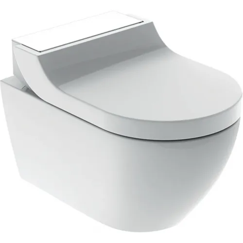 Унитаз подвесной Geberit AquaClean Tuma Comfort 146.294.SI.1 безободковый, с функцией биде, альпийский белый