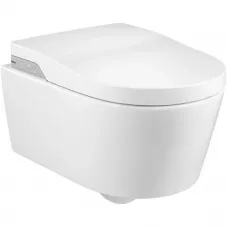 Электронный унитаз-биде подвесной Roca Inspira In-Wash 803060001 безободковый, белый