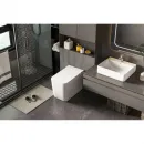 Напольный унитаз с сиденьем микролифт с импульсным смывом Abber Rechteck AC1212P