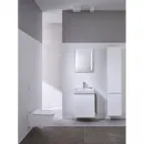 Унитаз подвесной Geberit Smyle Square 500.683.01.1 безободковый, с сиденьем микролифт, белый