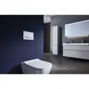 Унитаз подвесной Geberit Smyle Square 500.683.01.1 безободковый, с сиденьем микролифт, белый